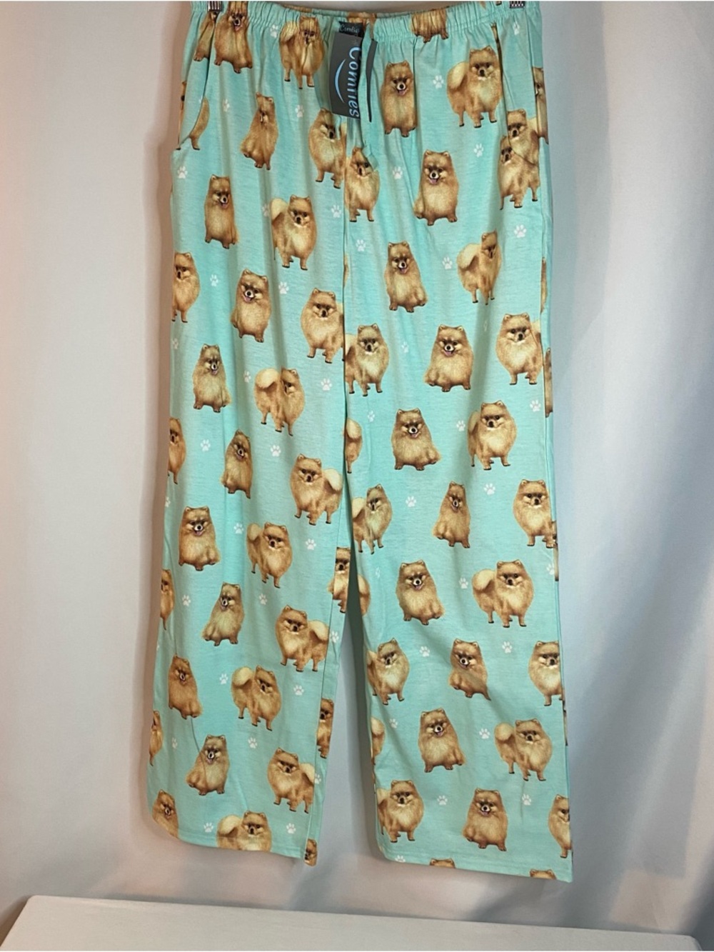 2 New Pairs Pomeranian Print Sleep/Lounge Pants, XL - Picture 2 of 5